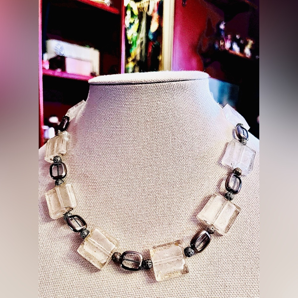 NWOT Handmade Eternal Findings Strength in Fragility Necklace, featuring Glass..